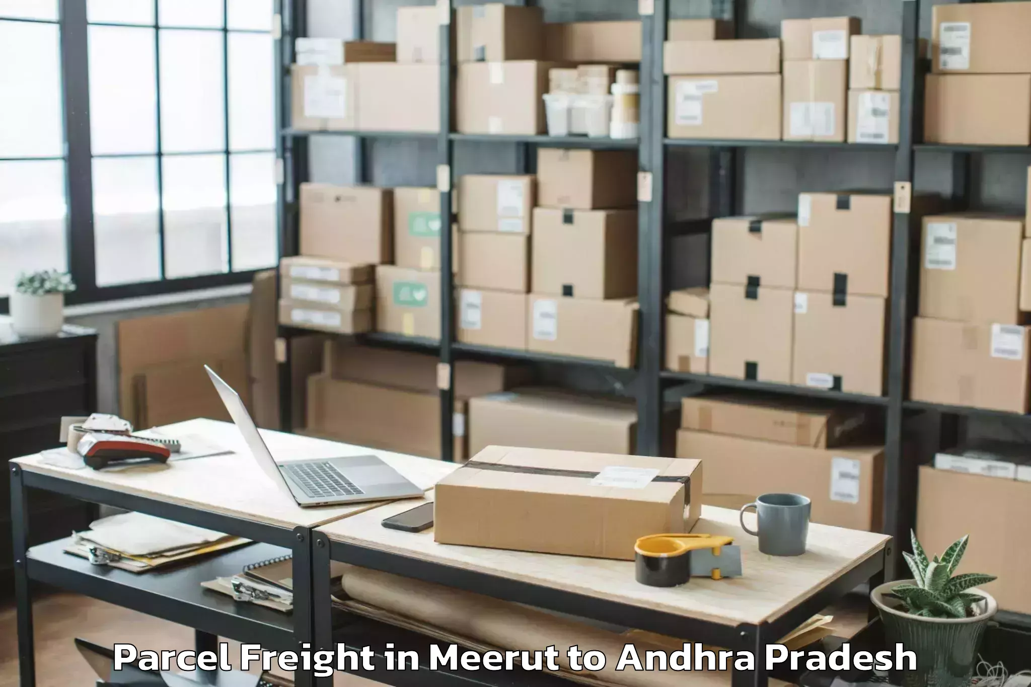 Professional Meerut to Jangareddigudem Parcel Freight